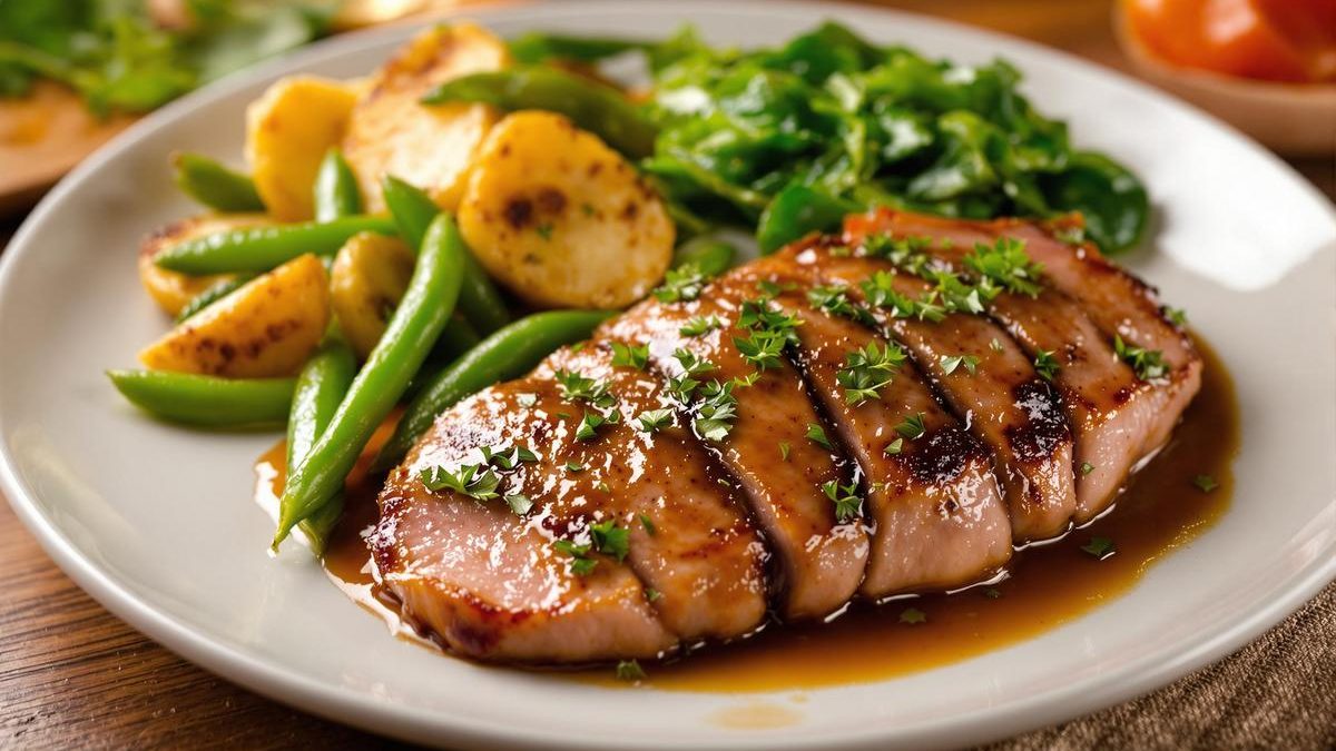 Quel légumes avec magret de canard au poivre vert.jpg