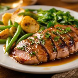 Quel légumes avec magret de canard au poivre vert.jpg